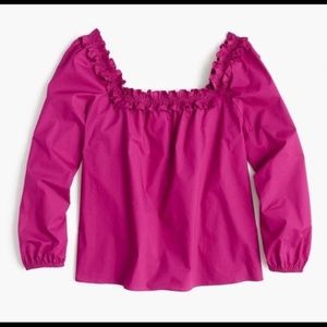 J.CREW |NWT Ruffle Off The Shoulder Blouse